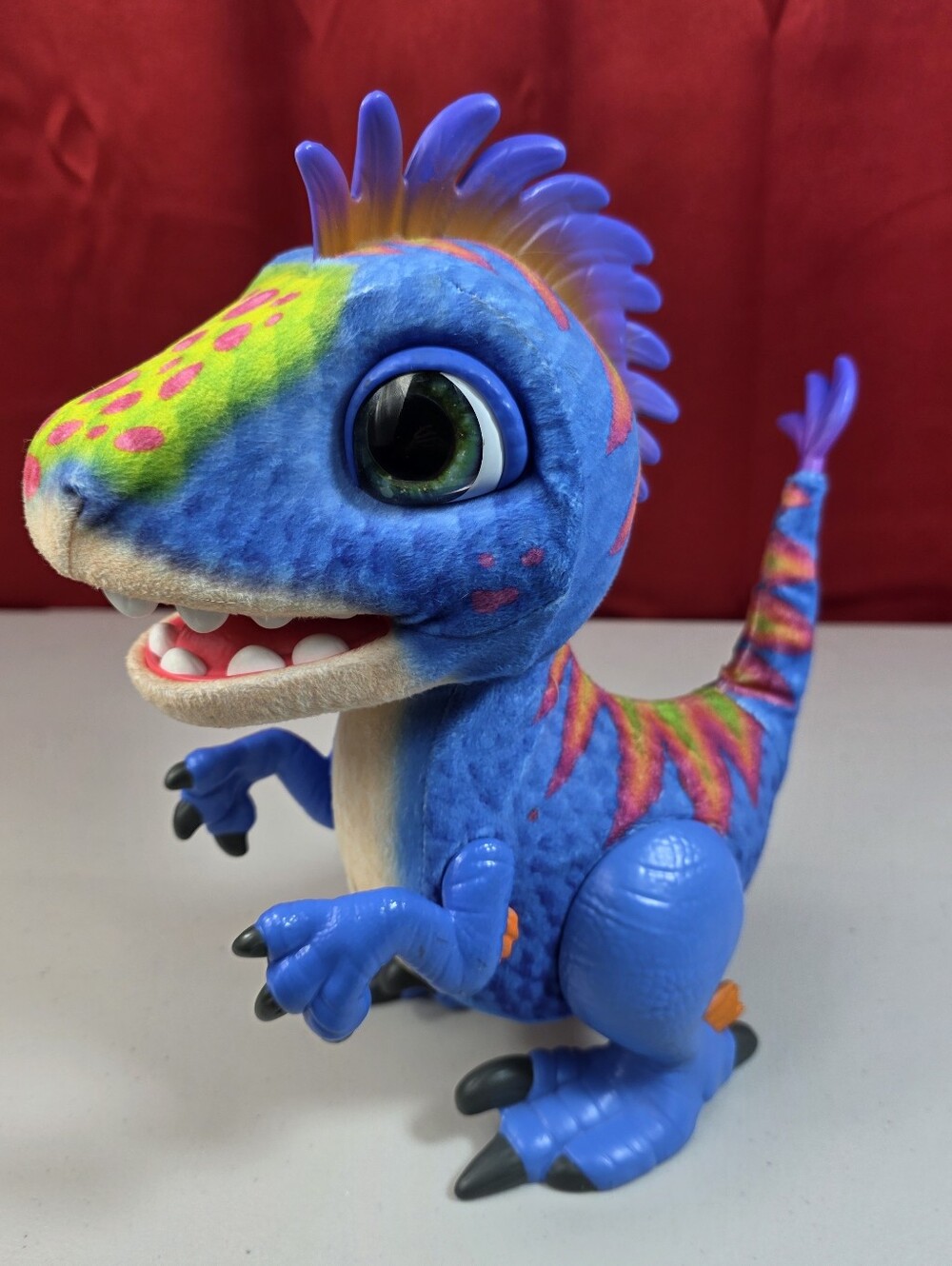Blue Furreal Dinosaur that moves and makes noise Dino pet TESTED